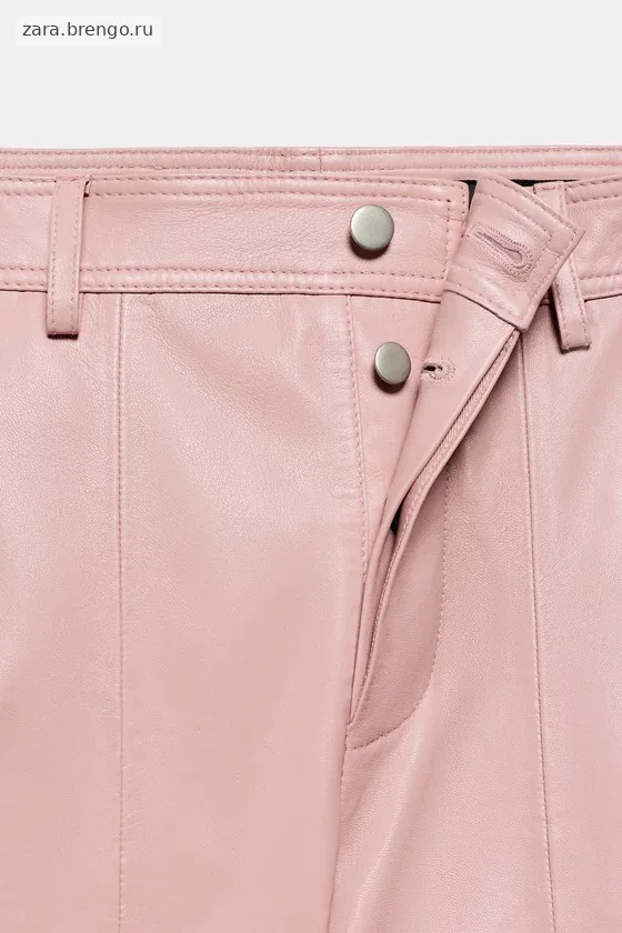 БРЮКИ ИЗ 100% КОЖИ — коллекция Zara «ZW» 