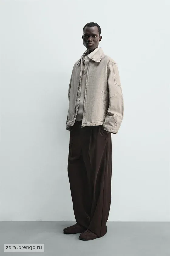 КУРТКА  С ЭФФЕКТОМ ПОТЕРТОСТИ