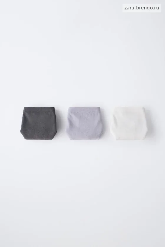 Набор из трех безшовных кюлот zara для возраста 8-14 лет