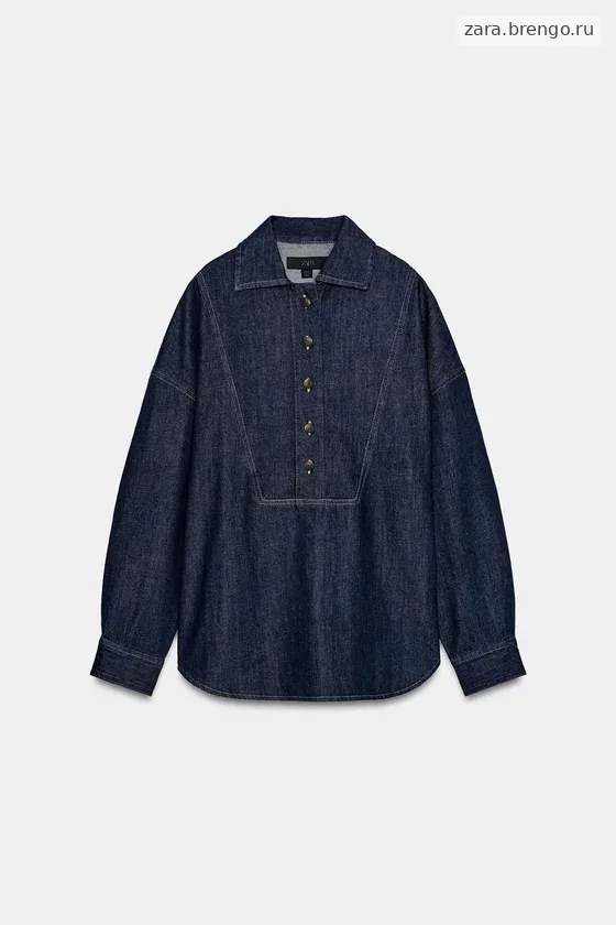 ДЖИНСОВАЯ РУБАШКА коллекция Zara «ZW»