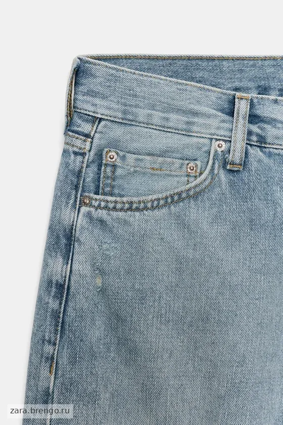 ДЖИНСЫ  прямого кроя С НИЗКОЙ ПОСАДКОЙ — коллекция Zara «ZW»