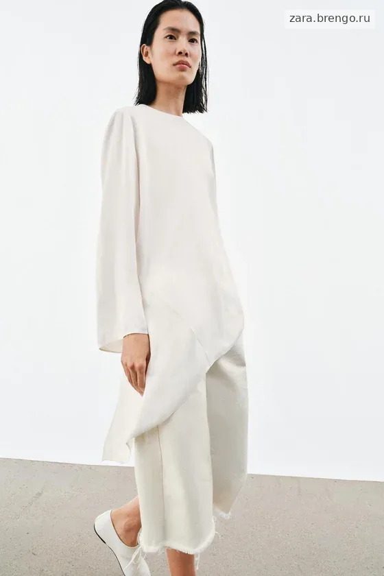 АСИММЕТРИЧНЫЙ АТЛАСНЫЙ ТОП коллекция Zara «ZW»
