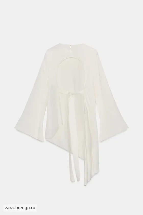 АСИММЕТРИЧНЫЙ АТЛАСНЫЙ ТОП коллекция Zara «ZW»