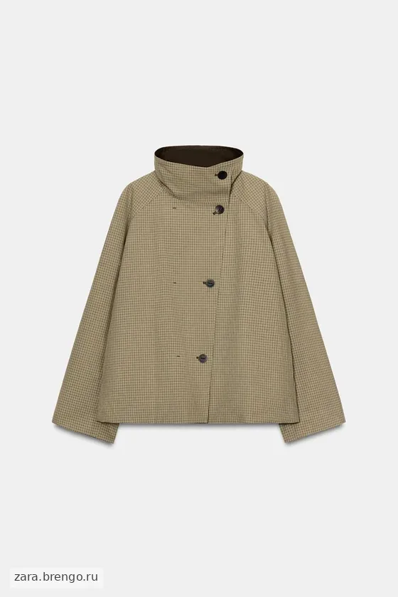 ДВУСТОРОННЯЯ КУРТКА В КЛЕТКУ — коллекция Zara «ZW»