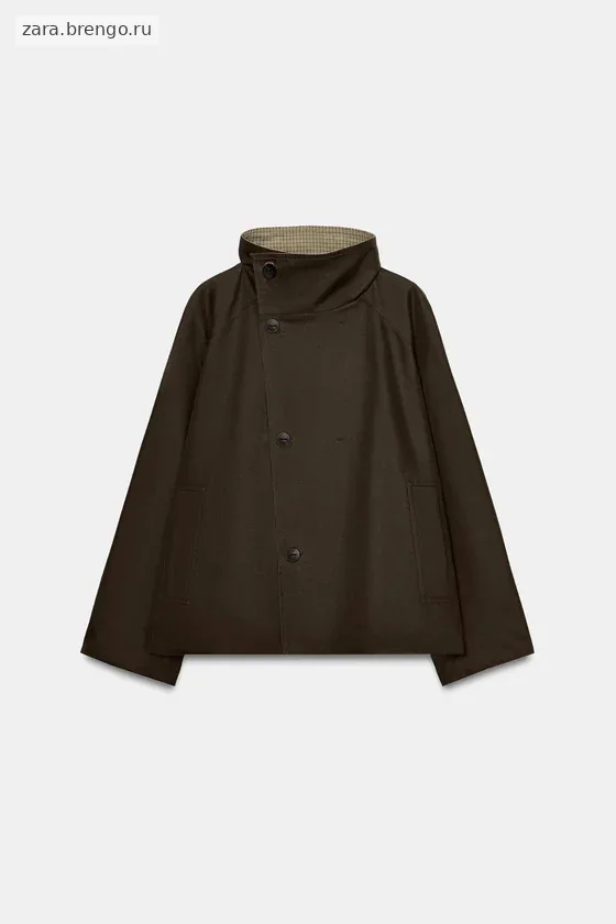 ДВУСТОРОННЯЯ КУРТКА В КЛЕТКУ — коллекция Zara «ZW»