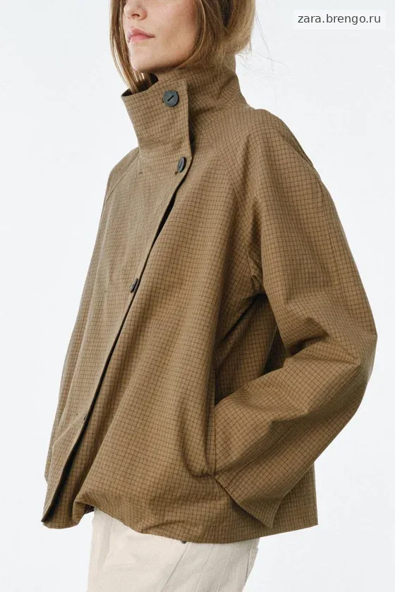 ДВУСТОРОННЯЯ КУРТКА В КЛЕТКУ — коллекция Zara «ZW»