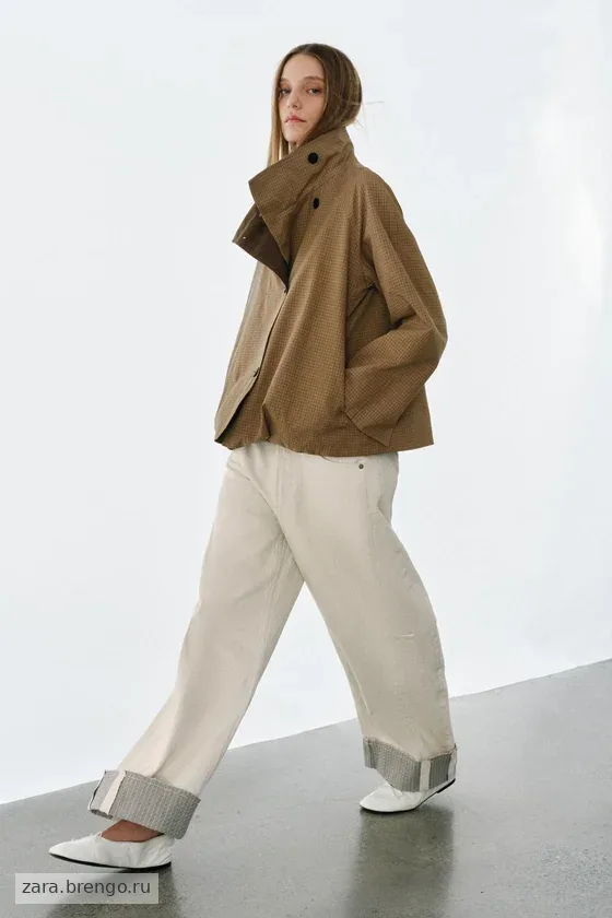ДВУСТОРОННЯЯ КУРТКА В КЛЕТКУ — коллекция Zara «ZW»