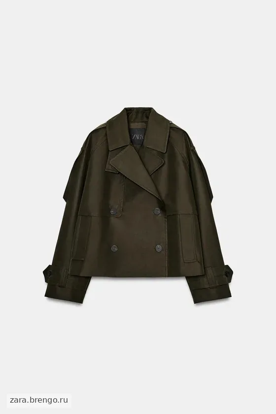 УКОРОЧЕННЫЙ ТРЕНЧ WATER-REPELLENT — коллекция Zara «ZW»