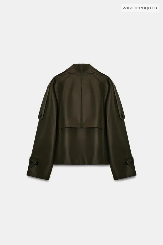 УКОРОЧЕННЫЙ ТРЕНЧ WATER-REPELLENT — коллекция Zara «ZW»