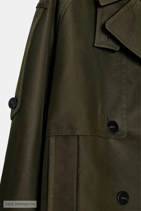 УКОРОЧЕННЫЙ ТРЕНЧ WATER-REPELLENT — коллекция Zara «ZW»