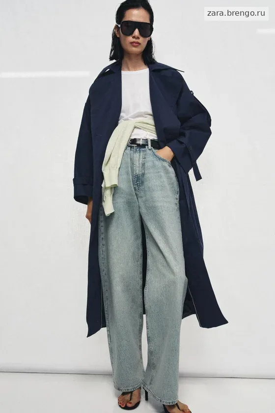 ТРЕНЧ ОВЕРСАЙЗ С ПОЯСОМ — коллекция Zara «ZW»