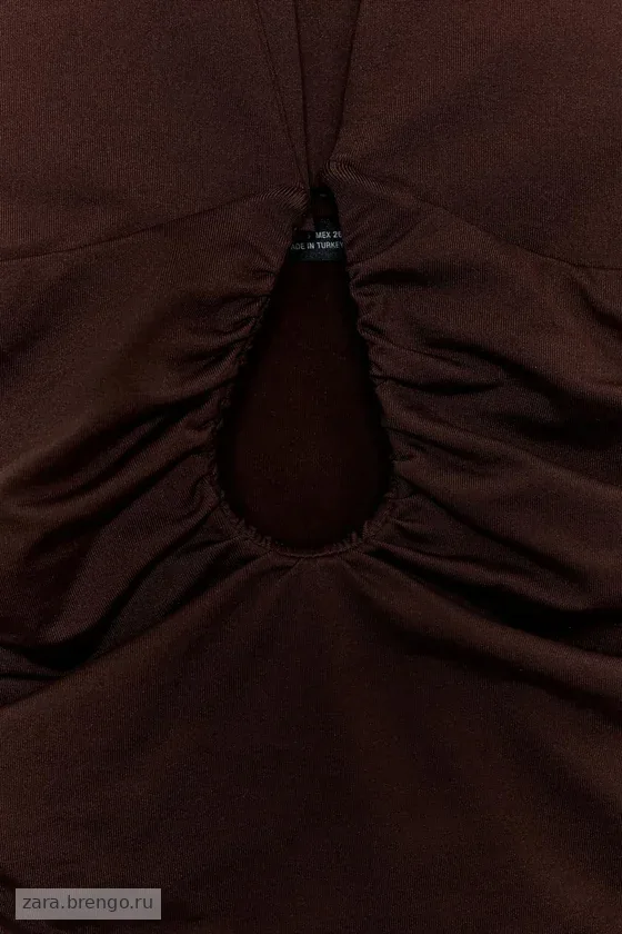 БОДИ ИЗ ПОЛИАМИДА С ДРАПИРОВКОЙ