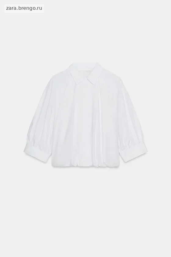 РУБАШКА С ОБЪЕМНЫМИ РУКАВАМИ коллекция Zara «ZW»