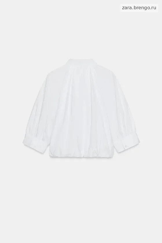 РУБАШКА С ОБЪЕМНЫМИ РУКАВАМИ коллекция Zara «ZW»