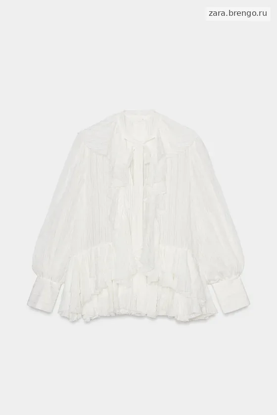РУБАШКА С ВОЛАНАМИ коллекция Zara «ZW»
