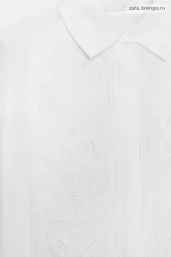 СТРУЯЩАЯСЯ РУБАШКА С ВЫШИВКОЙ — коллекция Zara «ZW»