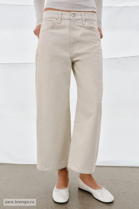 ДЖИНСЫ коллекция Zara «ZW» CULOTTE СО СРЕДНЕЙ ПОСАДКОЙ