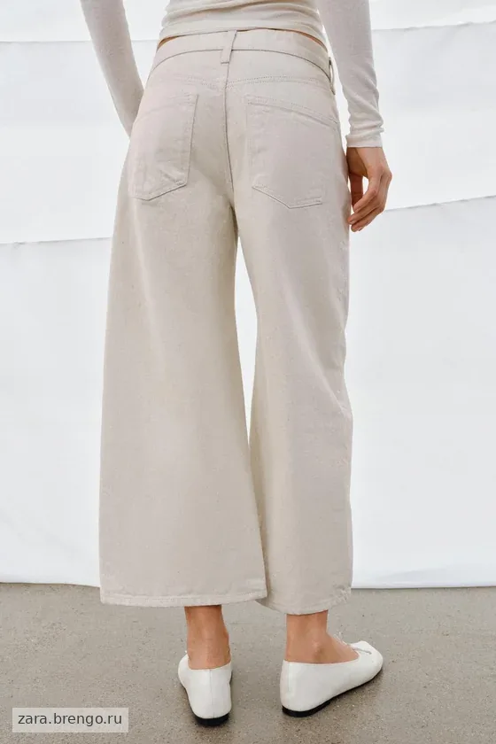 ДЖИНСЫ коллекция Zara «ZW» CULOTTE СО СРЕДНЕЙ ПОСАДКОЙ