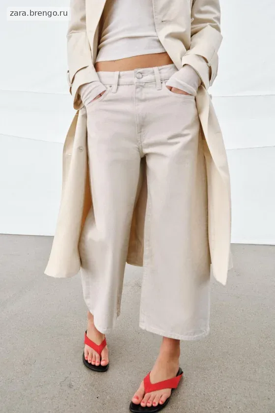 ДЖИНСЫ коллекция Zara «ZW» CULOTTE СО СРЕДНЕЙ ПОСАДКОЙ