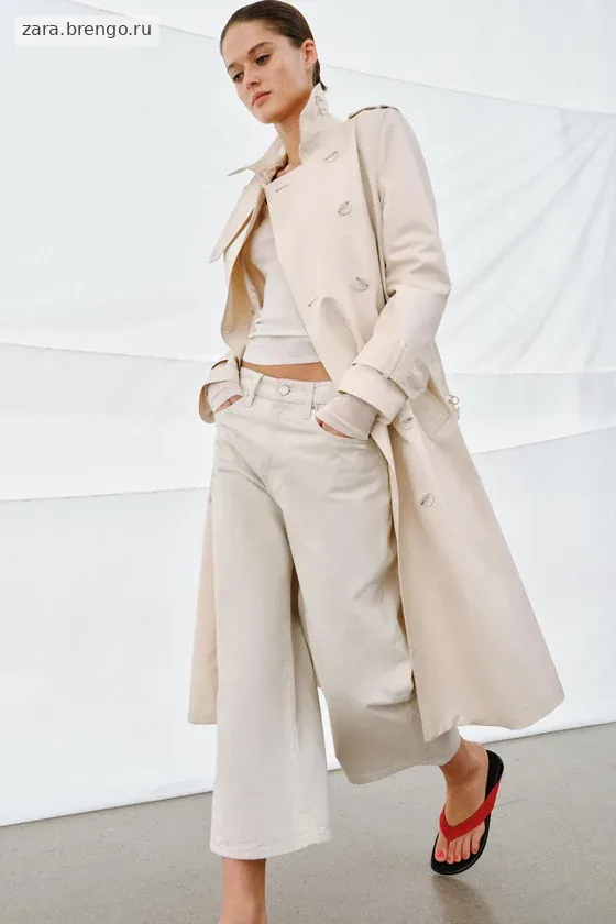 ДЖИНСЫ коллекция Zara «ZW» CULOTTE СО СРЕДНЕЙ ПОСАДКОЙ
