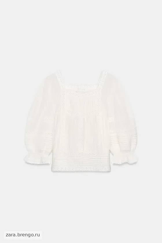 БЛУЗА В РОМАНТИЧЕСКОМ СТИЛЕ — коллекция Zara «ZW»