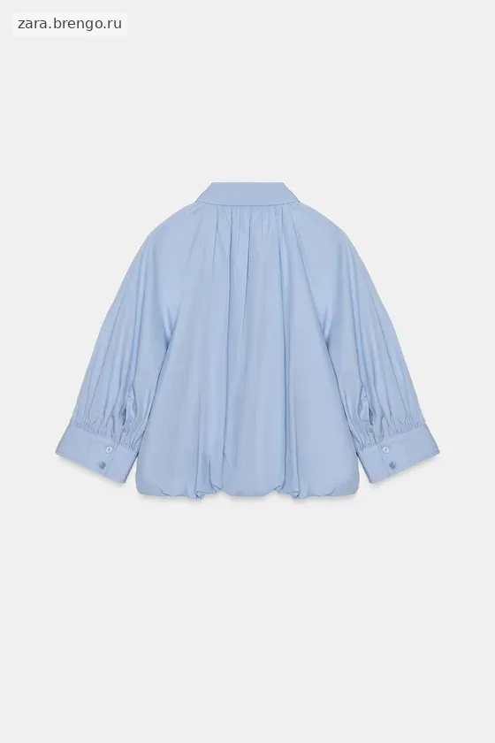 РУБАШКА С ОБЪЕМНЫМИ РУКАВАМИ коллекция Zara «ZW»