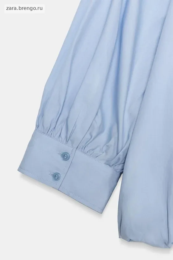 РУБАШКА С ОБЪЕМНЫМИ РУКАВАМИ коллекция Zara «ZW»