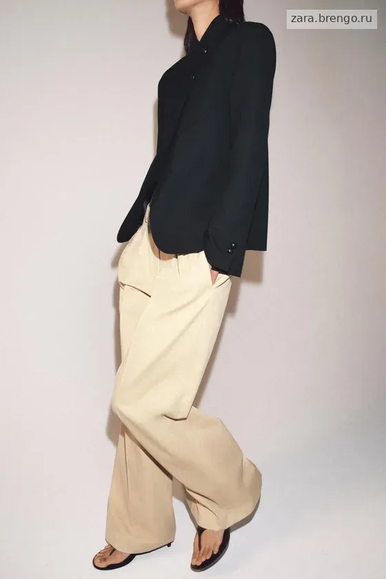 БРЮКИ  С ЗАЩИПАМИ — коллекция Zara «ZW»