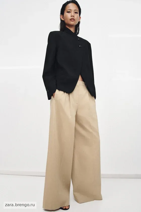 БРЮКИ  С ЗАЩИПАМИ — коллекция Zara «ZW»