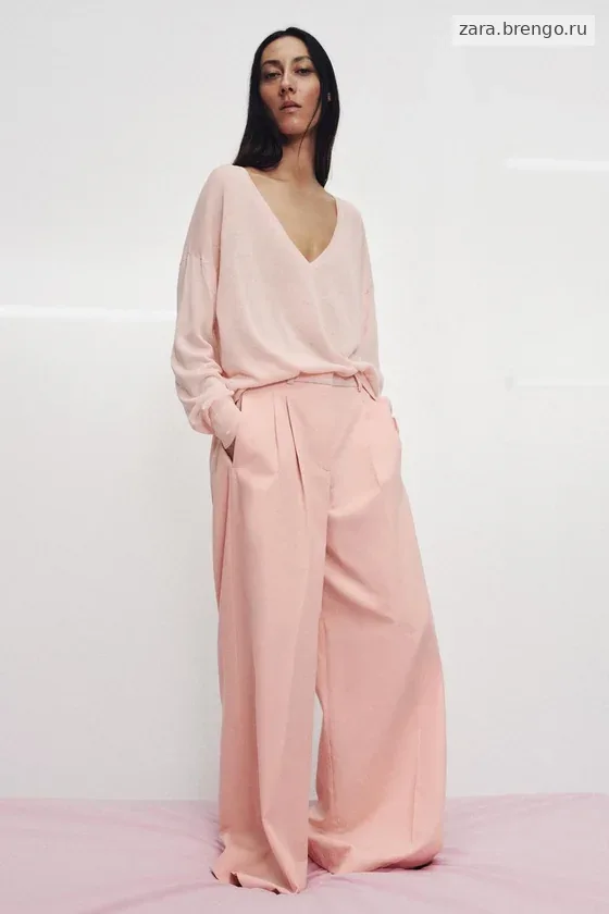 БРЮКИ  С ЗАЩИПАМИ — коллекция Zara «ZW»