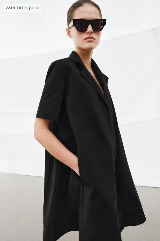 КОРОТКОЕ ПЛАТЬЕ ИЗ ПОПЛИНА — коллекция Zara «ZW»