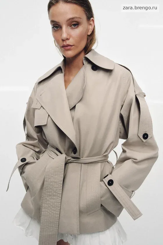 ОБЪЕМНЫЙ ТРЕНЧ WATER-REPELLENT — коллекция Zara «ZW»