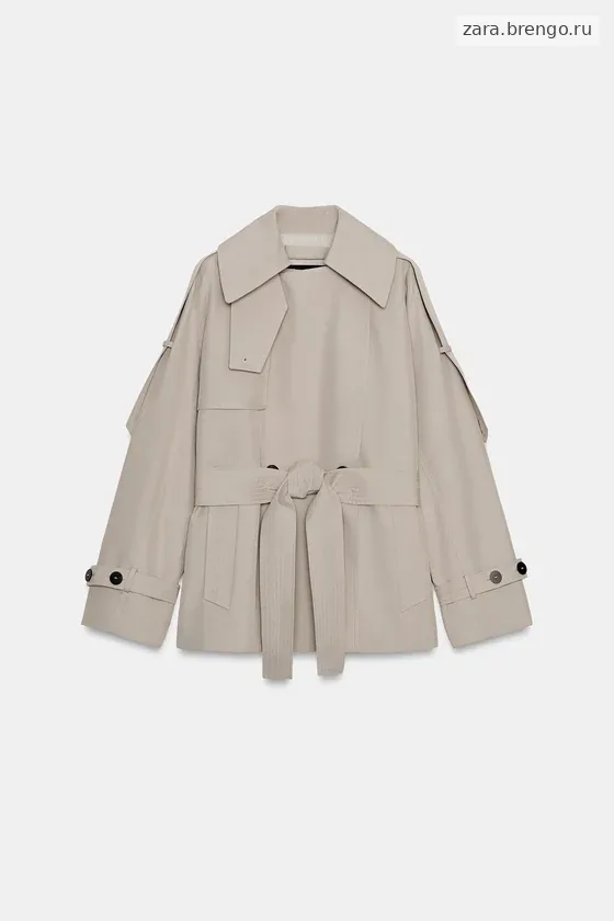 ОБЪЕМНЫЙ ТРЕНЧ WATER-REPELLENT — коллекция Zara «ZW»
