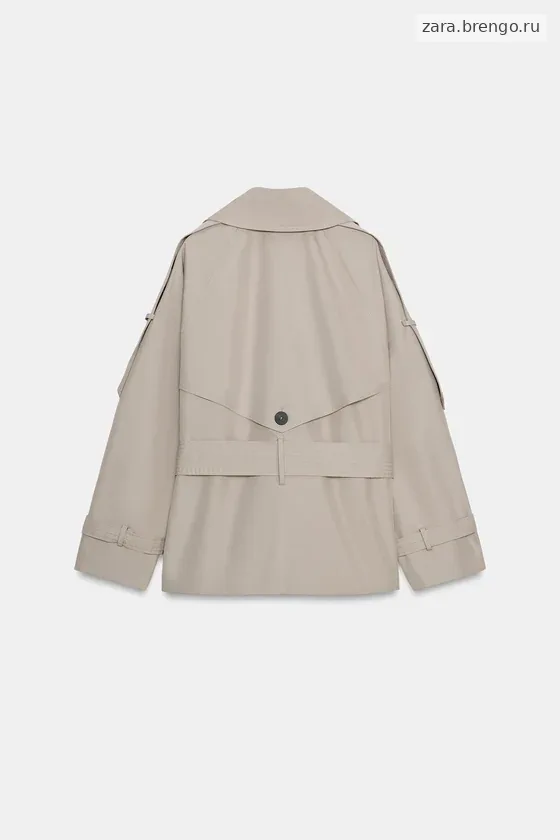 ОБЪЕМНЫЙ ТРЕНЧ WATER-REPELLENT — коллекция Zara «ZW»