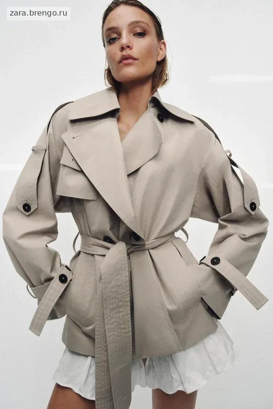 ОБЪЕМНЫЙ ТРЕНЧ WATER-REPELLENT — коллекция Zara «ZW»