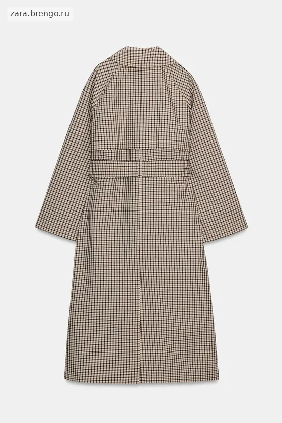 ТРЕНЧ ОВЕРСАЙЗ В КЛЕТКУ — коллекция Zara «ZW»