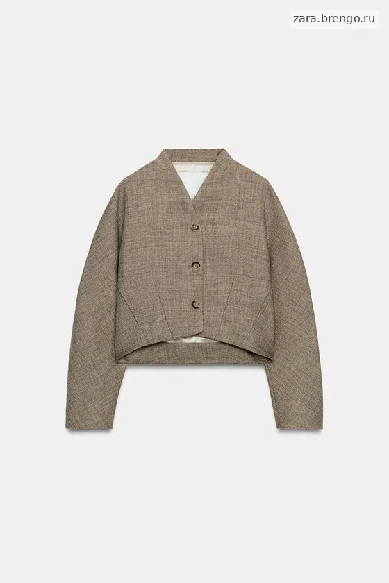 КОРОТКАЯ КУРТКА ИЗ ШЕРСТИ — коллекция Zara «ZW»