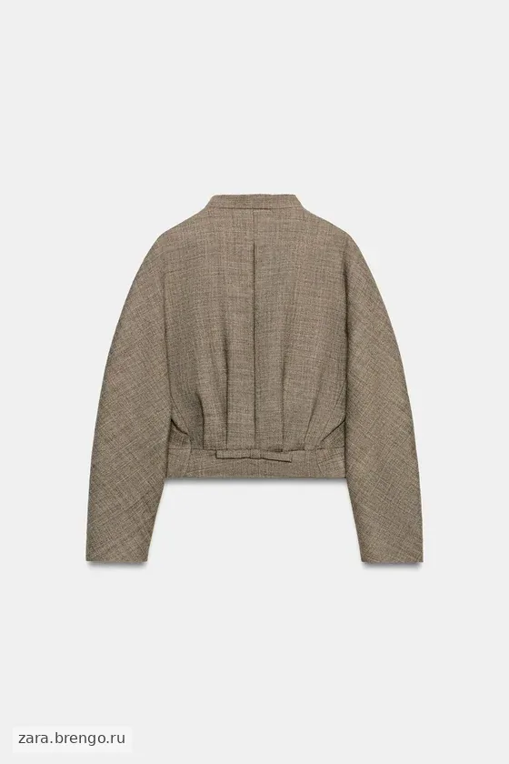 КОРОТКАЯ КУРТКА ИЗ ШЕРСТИ — коллекция Zara «ZW»
