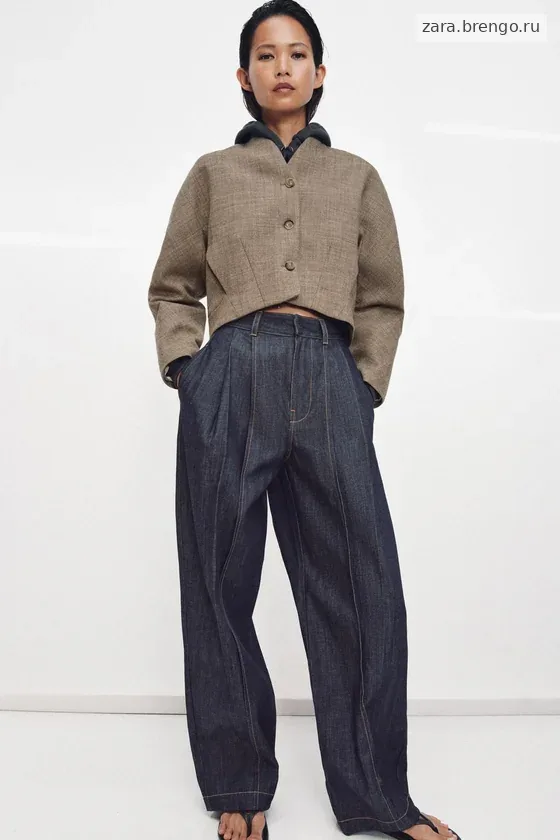 КОРОТКАЯ КУРТКА ИЗ ШЕРСТИ — коллекция Zara «ZW»