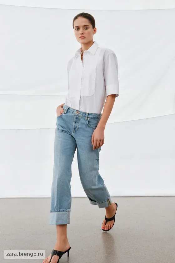 ДЖИНСЫ ПРЯМОГО КРОЯ С НИЗКОЙ ПОСАДКОЙ — коллекция Zara «ZW»