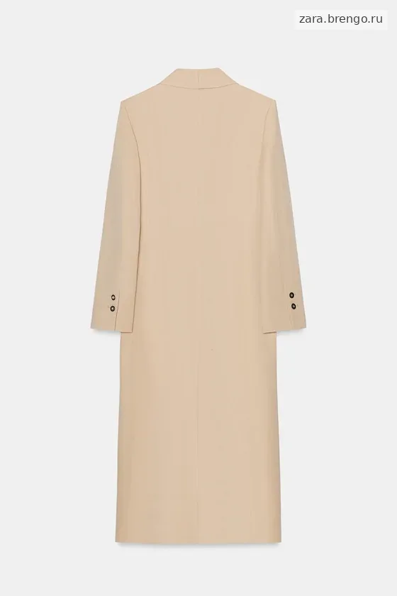 ДВУБОРТНОЕ СТРУЯЩЕЕСЯ ПАЛЬТО — коллекция Zara «ZW»