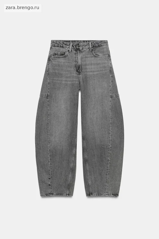 ДЖИНСЫ коллекция Zara «ZW» ANKLE баллон СО СРЕДНЕЙ ПОСАДКОЙ