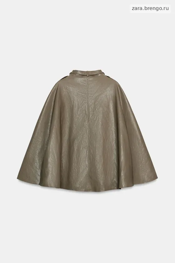 КУРТКА-НАКИДКА ИЗ ИСКУССТВЕННОЙ КОЖИ — коллекция Zara «ZW»