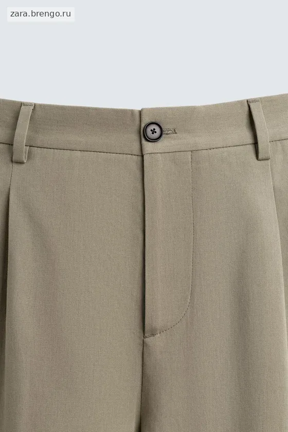 БРЮКИ ПРЯМОГО КРОЯ СО СКЛАДКАМИ - лимитированная серия