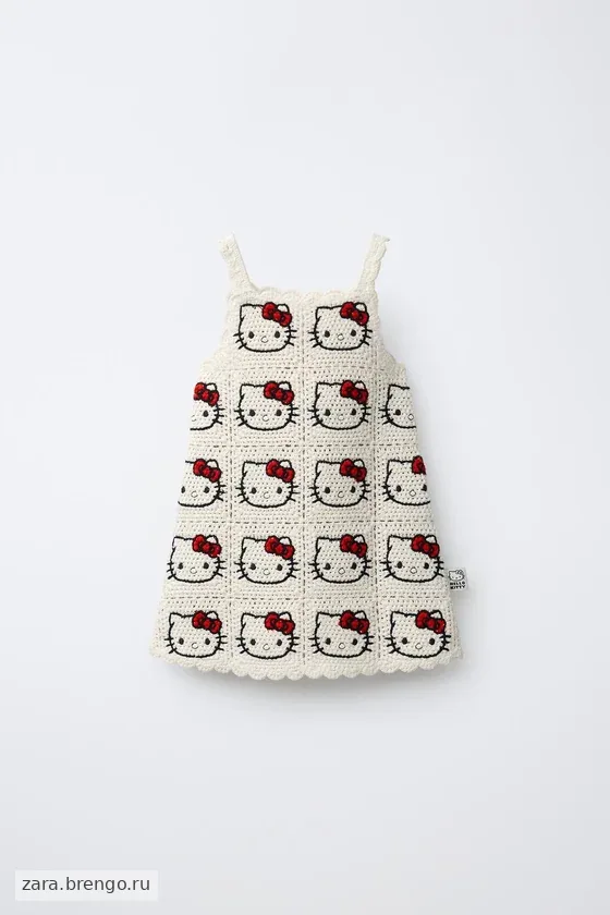 ВЯЗАНОЕ ПЛАТЬЕ HELLO KITTY © SANRIO