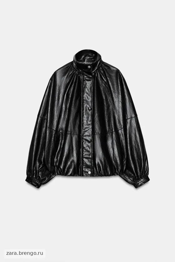 БОМБЕР ИЗ ИСКУССТВЕННОЙ КОЖИ — коллекция Zara «ZW»