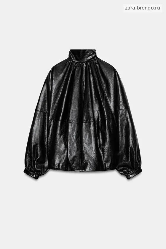 БОМБЕР ИЗ ИСКУССТВЕННОЙ КОЖИ — коллекция Zara «ZW»