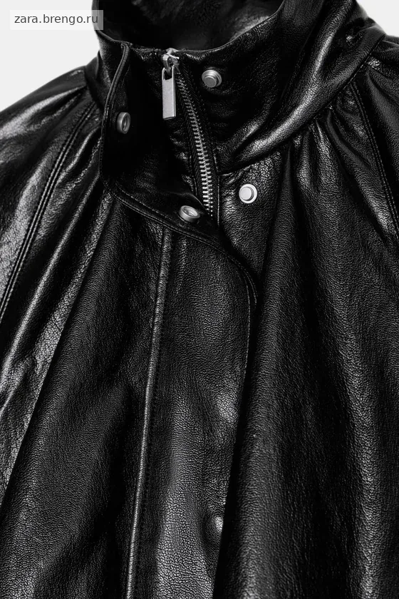 БОМБЕР ИЗ ИСКУССТВЕННОЙ КОЖИ — коллекция Zara «ZW»