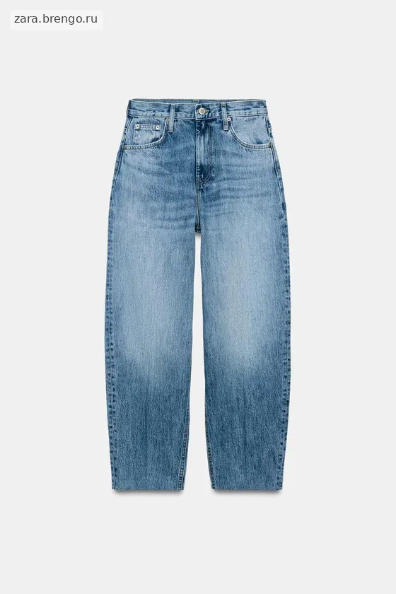 ЗАУЖЕННЫЕ ДЖИНСЫ С ВЫСОКОЙ ПОСАДКОЙ — коллекция Zara «ZW»