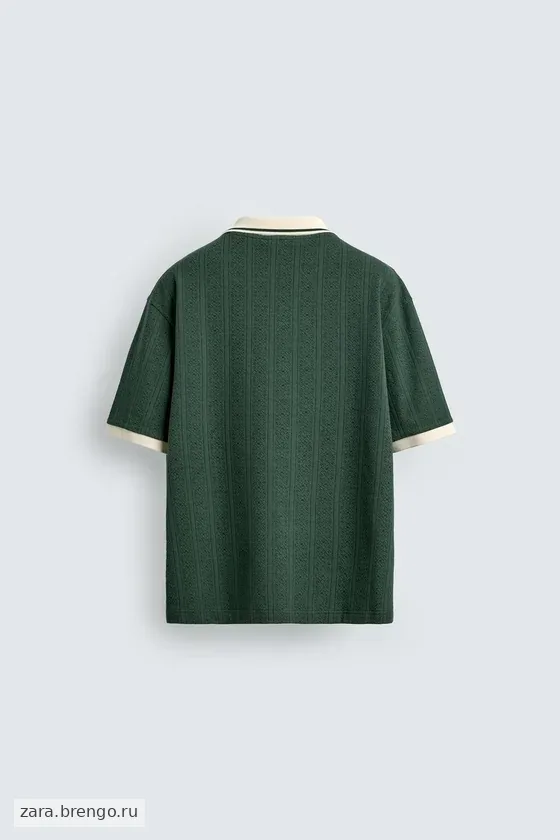 ВЕРТИКАЛЬНОЕ ПОЛО JACQUARD С ВЫШИВКОЙ